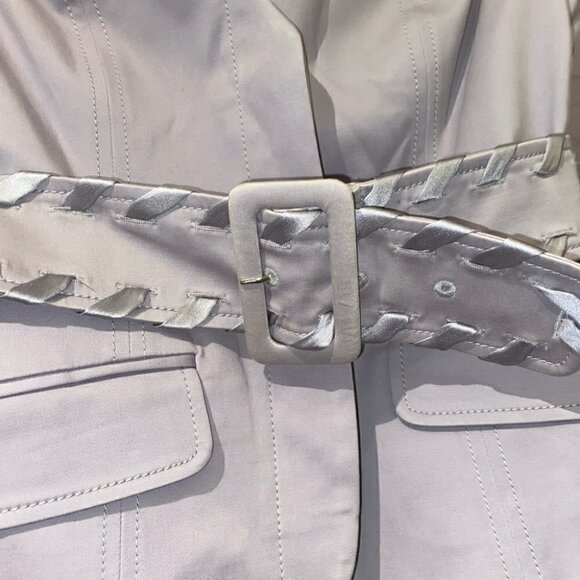 MARCIANO Short Sleeves Fitted Blazer Jacket with  Belt Mauve Pastel Size 2 - Picture 5 of 9